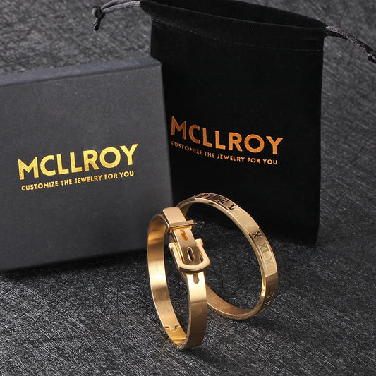 Stainless steel Bangle Bracelets Men's Fashion Titanium Steel
