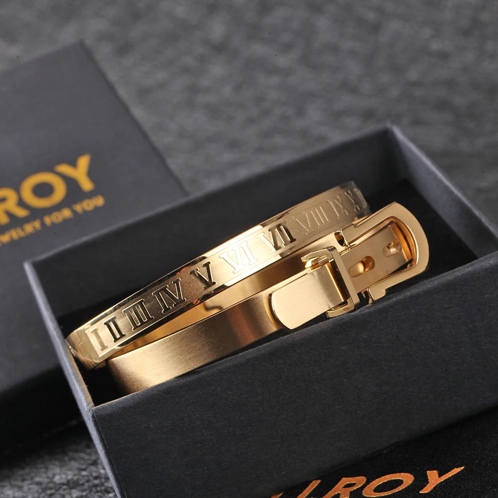 Stainless steel Bangle Bracelets Men's Fashion Titanium Steel