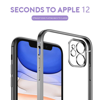 New Square Plating Soft Case For iPhone 11 Pro 11Pro Max Transparent Clear Phone Case Cover