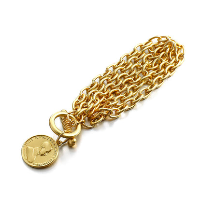 Charm Chain Stainless Steel Alloy Bracelets