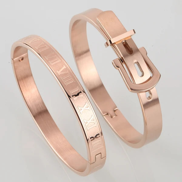 Stainless steel Bangle Bracelets Men's Fashion Titanium Steel