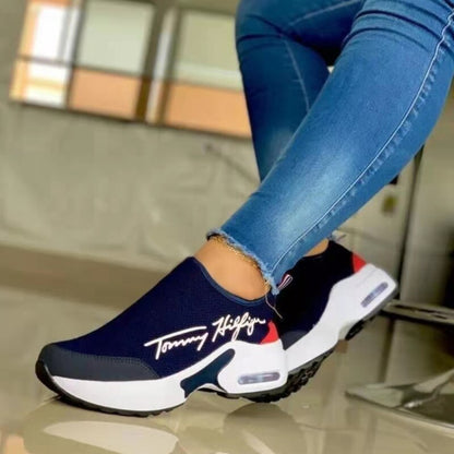 Casual Breathable Wedges Walking Sneakers Flat Women's Shoes