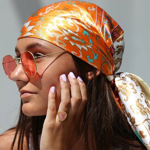 Beach head scarf perfect for any outdoor scene and can be worn in any season