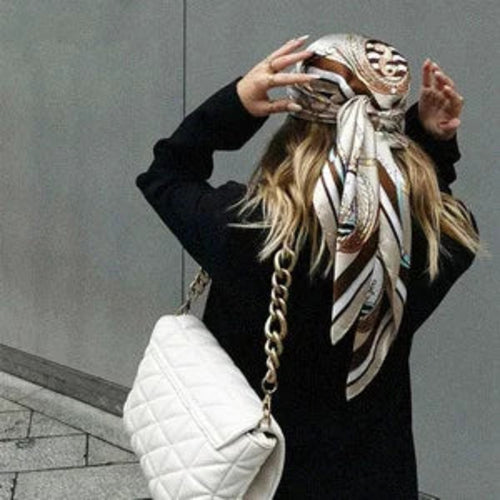 Beach head scarf perfect for any outdoor scene and can be worn in any season