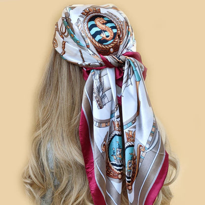 Beach head scarf perfect for any outdoor scene and can be worn in any season