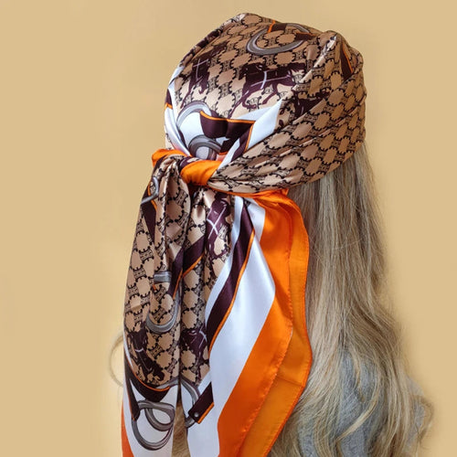 Beach head scarf perfect for any outdoor scene and can be worn in any season